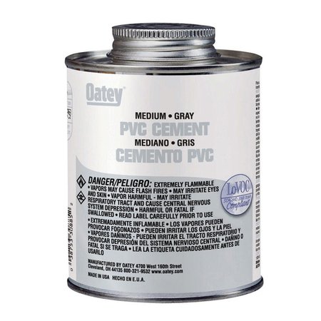 OATEY 32 oz PVC Cement - Gray 4068862